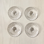 VINTAGE CLEAR ROUND DESIGN CABOCHON