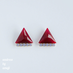 大人な△　シンプル ノンホールピアス　