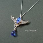 【送料無料】sapphire crystalネックレス