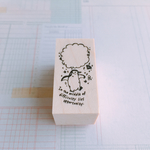 のんららスタンプ 吹き出しぺんぎん【NS-017】