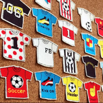 ❁︎かっこいい❁︎ サッカー ユニフォーム  布シール アイロンワッペン