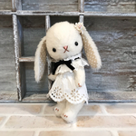 アンティークレースの白うさぎさん♪テディアニマル