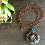 circle beads necklace - 094