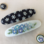ご注文品 刺繍バレッタ9×2.5　2点