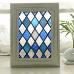 ステンドグラスパネル2LN　ダイヤ柄B