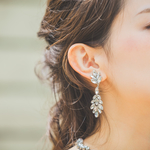 結婚式　ブライダル　ウェディング　ブライダルアクセサリー　ピアス　イヤリング　アクセサリー　ウェディングアクセサリー　ブライダルアクセ　大ぶり　　P0254