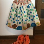 サイズ100＊お花＊ コットンリネンスカート
