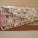 【受注制作】メガネケース（148）ドッグ大集合×赤ドット