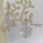 春恋ピアス（クリアホワイト）