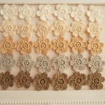 【受注制作】編みお花モチーフ・ナチュラル系【062】