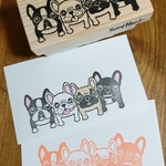 仲良しフレブルの消しゴムはんこ