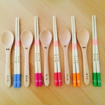 adgjm1212さま専用♡幼稚園卒園お祝い記念品  名入れお箸&スプーンセット 一式