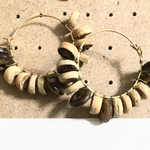 wood hoopピアス