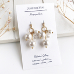 jewel*glassコットンパールピアス／イヤリング 
