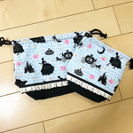 シンデレラのフリフリお弁当袋、コップ袋セット