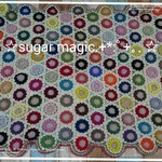 最終SALE☆送料０☆モチーフつなぎブランケット1