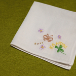 【オーダー可】春の刺繍ハンカチ
