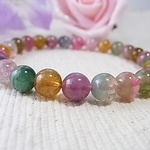 【Mさまのお品】♡彩♡トルマリン/7.5㎜♡プルプルの透明感♡e76♡パワーストーン♡ 