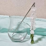藤の花かんざし(白)
