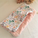 限定*お名前ループ付*６重ガーゼハンカチタオル*バンビ*フラワー