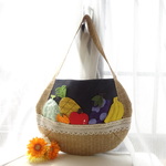☆sale フルーツバスケット♪アップリケバッグ　