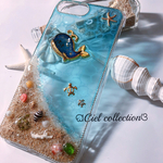 ぴょる様専用 砂浜に水面模様のiphone8plusケース🐚