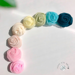 【シフォン生地・選べる7色】ヘアゴム♡薔薇の花透け感☆コサージュ対応