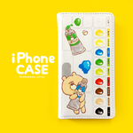 ぶちゃくま。パレット手帳型iPhoneベルトなしケース