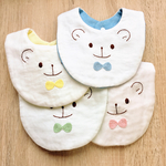 刺繍のしろくまスタイ
