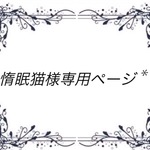 惰眠猫様専用ページ*