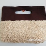 【SALE/セール】プードルファーのハンドバッグ ブラウン