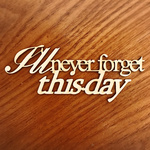 [I'll never forget this day/この日を忘れない]大チップボードパック(2個入り)