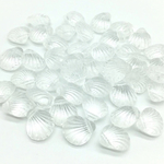 シェル アクリル   ビーズ チャーム クリア 12mm  30個