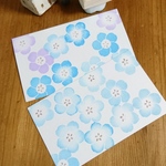 ネモフィラの消しゴムはんこ