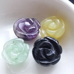 天然石ビーズ　薔薇セット
