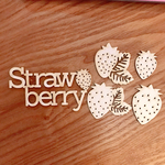  [straw berry]チップボードパック(5個入り)