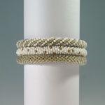 Bead Crochet Bangle Gold　 ビーズクロッシェ　バングル　ゴールド　3本セット
