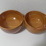 木の器 ケヤキの汁椀 10.8㎝Φ ペアセット