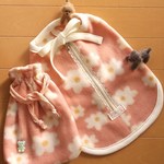  お値下げしました！フリースわんこ服✿フラワー