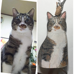  受注生産 ペットとか 似顔絵？キーケース(ヌメ革)