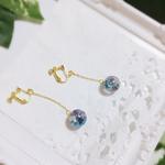 感謝！再販５▶︎お花×水色紫...miniハーバリウム