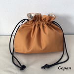 現品のみ!!!帆布2way巾着バッグ*ショルダー*マスタード*シンプル*