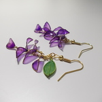 藤の花　ピアス
