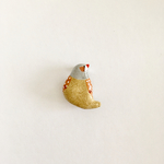 キンカチョウのブローチ