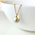  cottonpearl 青りんご ネックレス