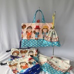 入園入学６点セット（プリティガールファッションショー、水色）