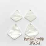 No.54 穴有り四角形シェルパーツ