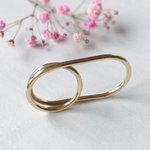 brass Espace  Ｗ  リング 真鍮