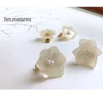 送料無料♢紫陽花 スワロフスキー2way.white