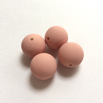 12個 15mm ラバービーズ ピンク